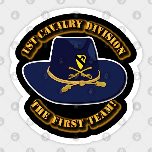 1st Cavalry Division - Cav Hat Sticker by twix123844